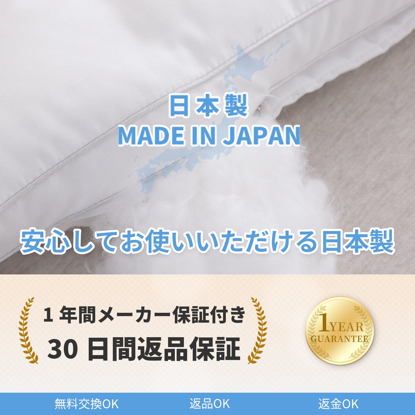 【qlp】枕 まくら 枕カバー2枚プレゼント 低め枕