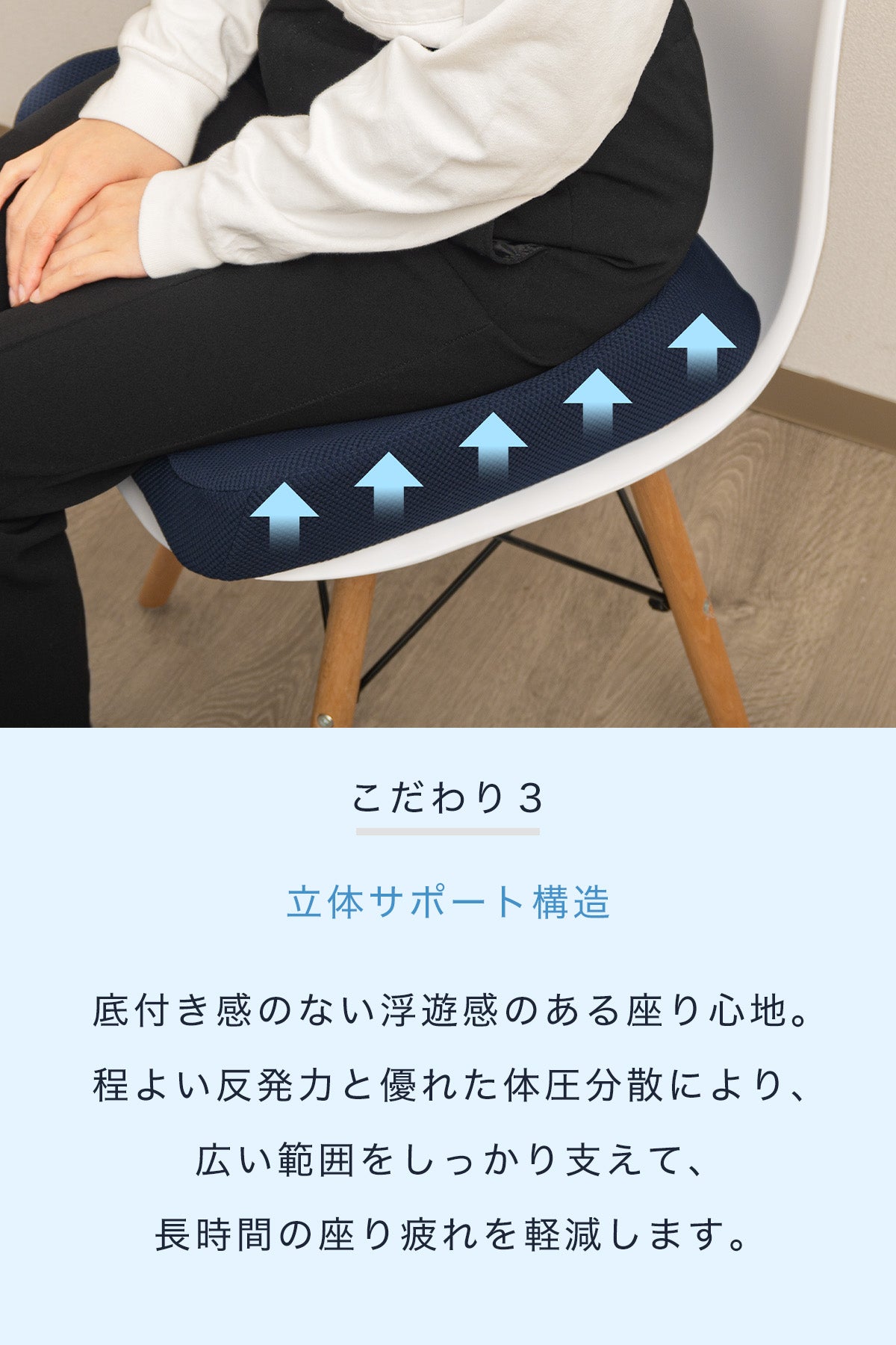 DreamCat's 座布団 低反発クッション お尻が痛くならない 椅子 オフィス 通気性 プレゼント グレー