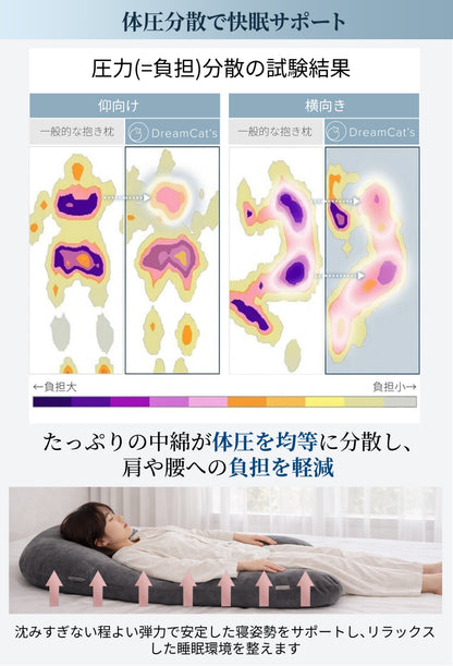 【dc-ubp】日本製  抱き枕  だきまくら かわいい 大きい U型 U字