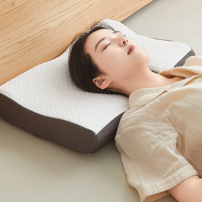 【HILO1】プレミアム低反発枕 人間工学に基づいたデザイン 高さ調節可能 竹炭配合