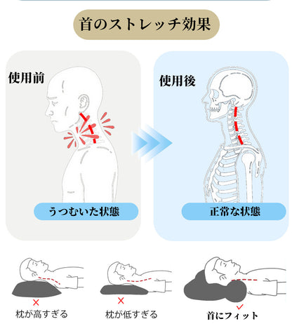 【dc-cqza】枕 日本製 快眠 高さ調整 肩こり 首こり 安眠枕 エア枕 頸椎ケア いびき対策 快眠グッズ ストレートネック 枕ギフト プレゼント 母の日 父の日 誕生日 洗えるカバー 通気性 仰向け 横向き 寝返りサポート 新生活 38×52cm 送料無料
